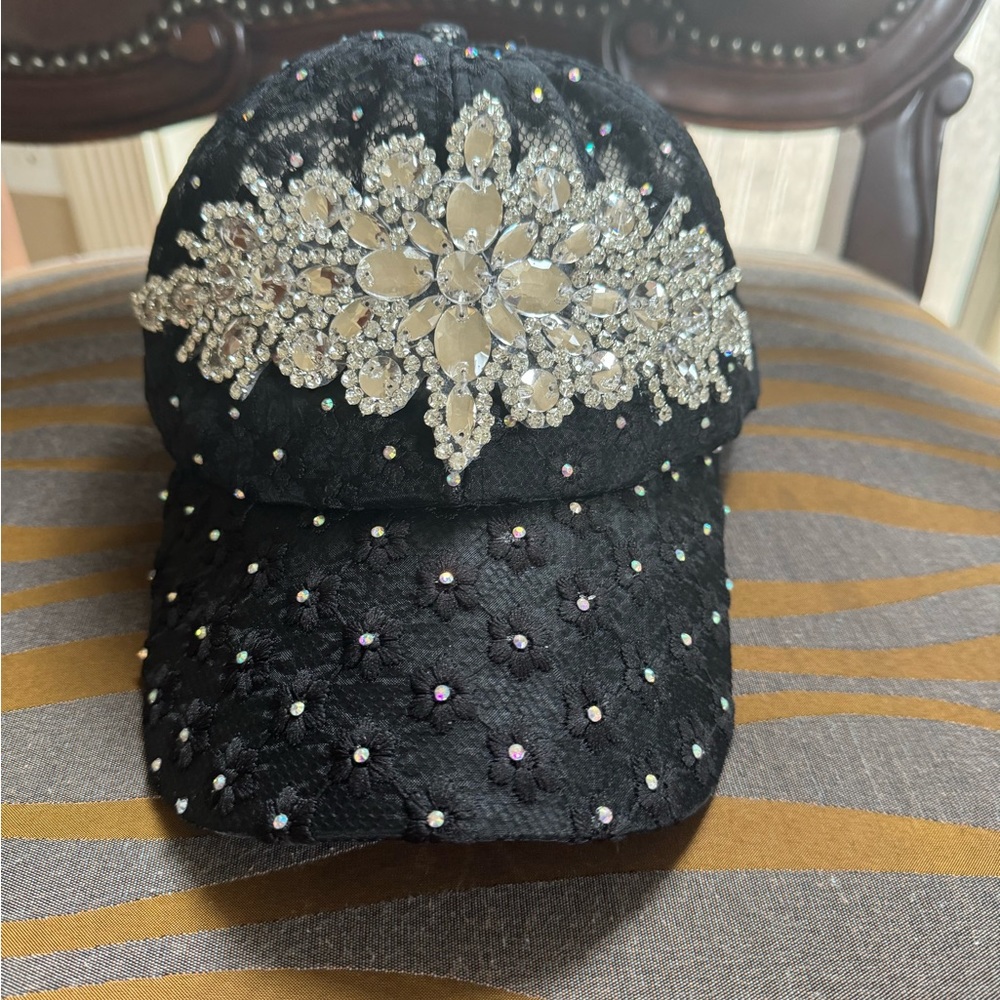 Black Bling Basball Cap
